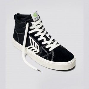 CATIBA PRO Cariuma High Top Canvas Męskie Czarne | 714HZUYGK