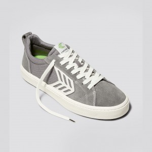 CATIBA PRO Cariuma Low Top Canvas Męskie Szare | 493RNZHAS