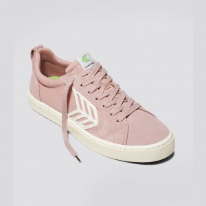 CATIBA PRO Cariuma Low Top Canvas Skate Damskie Różowe | 508UXPYNW