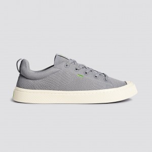 IBI Cariuma Low Top Bamboo Weave Knit Vegan Męskie Głęboka Szare | 508NUATXP