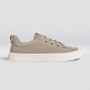 IBI Cariuma Low Top Bamboo Weave Knit Vegan Damskie Beżowe | 790FGZARJ