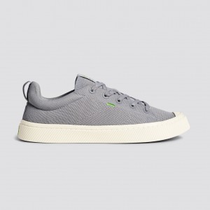 IBI Cariuma Low Top Bamboo Weave Knit Vegan Damskie Głęboka Szare | 459PWTEAD