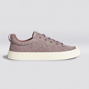 IBI Cariuma Low Top Bamboo Weave Knit Vegan Damskie Stone Blush | 108KXZAYS