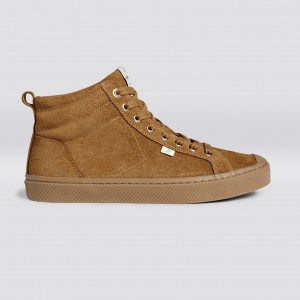 OCA HIGH Cariuma High Top Suede Damskie Camel | 082TBEKRH