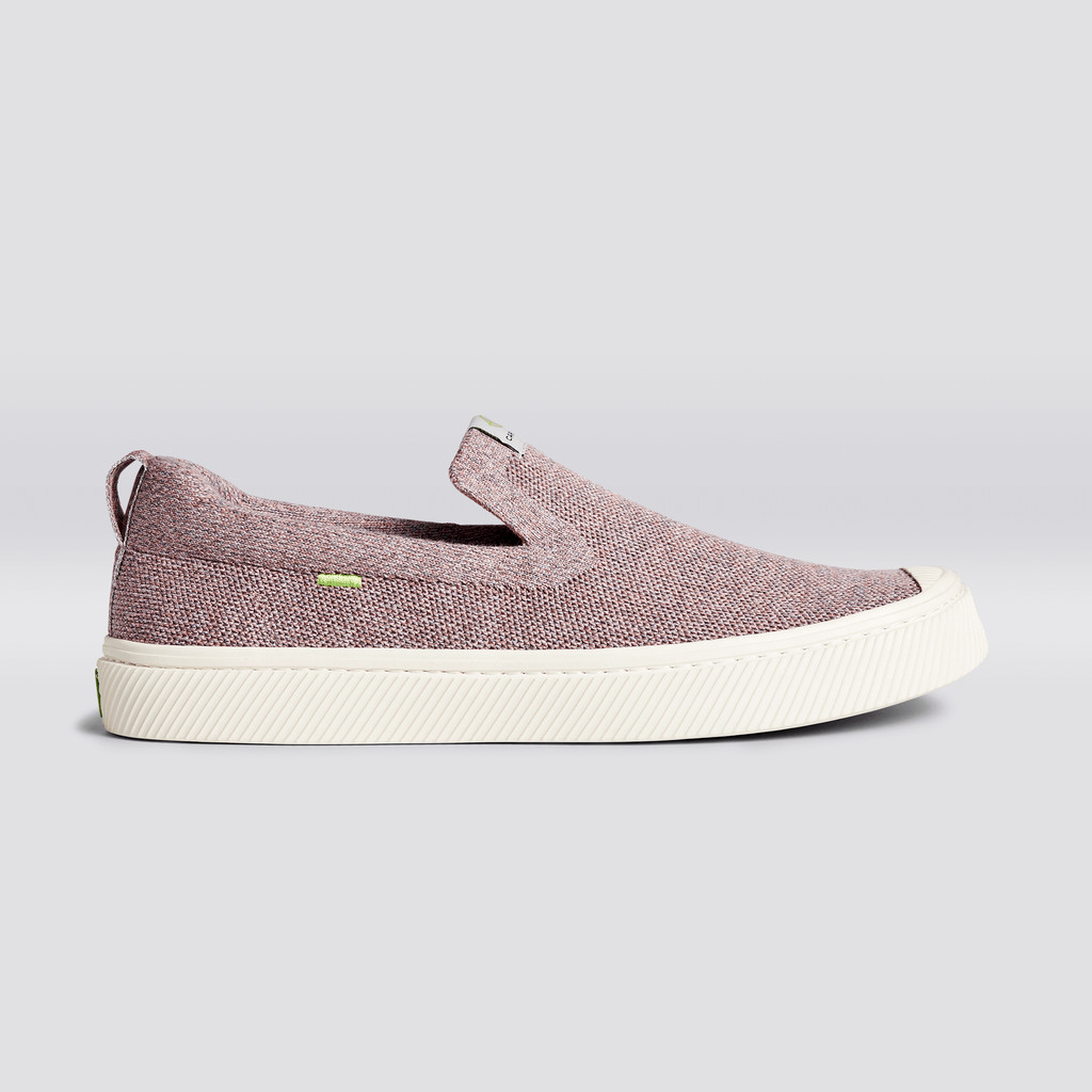 IBI Slip-On Cariuma Low Top Bamboo Weave Knit Vegan Męskie Stone Blush | 356DMEARL