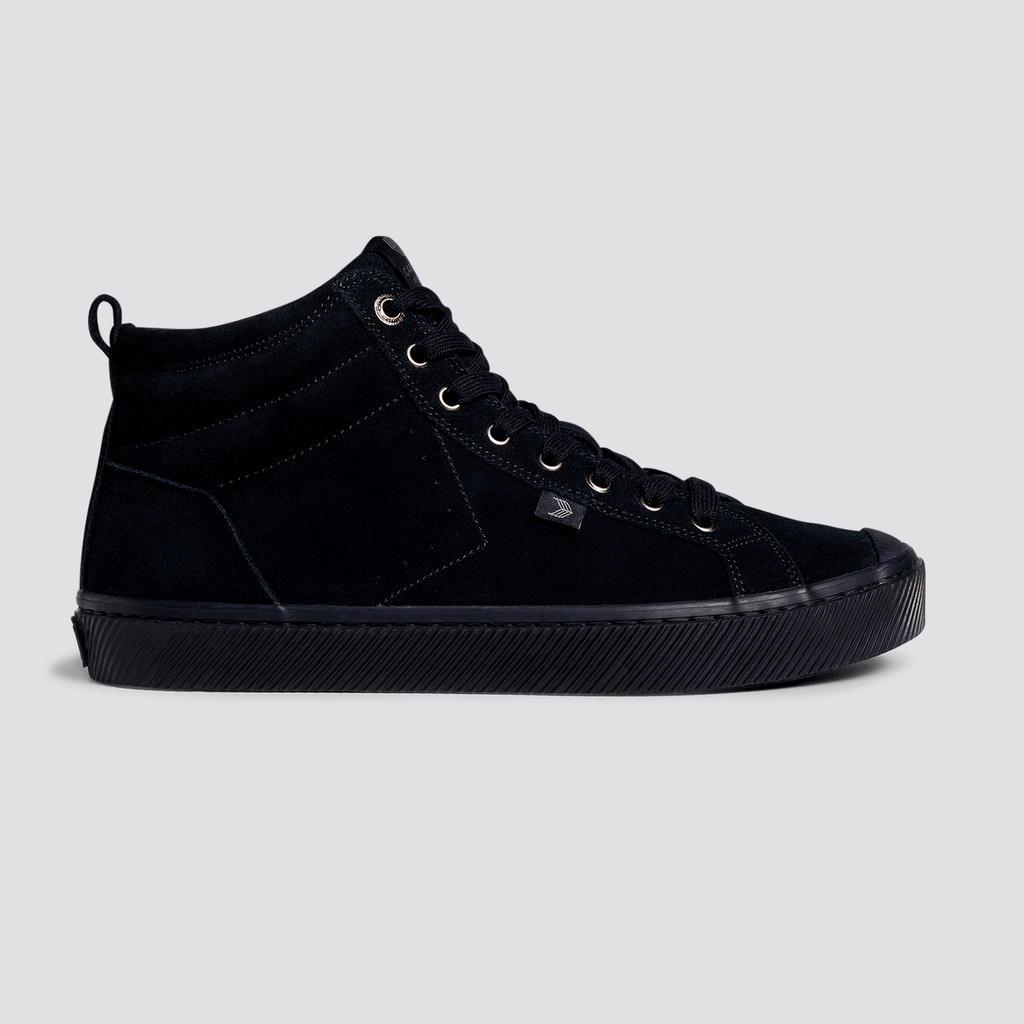 OCA HIGH Cariuma High Top Suede Męskie Czarne | 675JILGHO