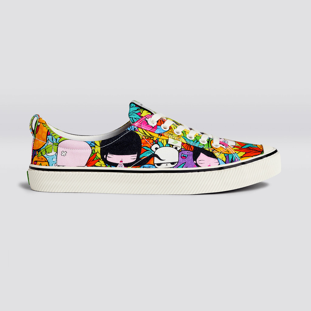 OCA LOW Cariuma Low Top Canvas Damskie OCA Low Toz Print | 915MBZHYW