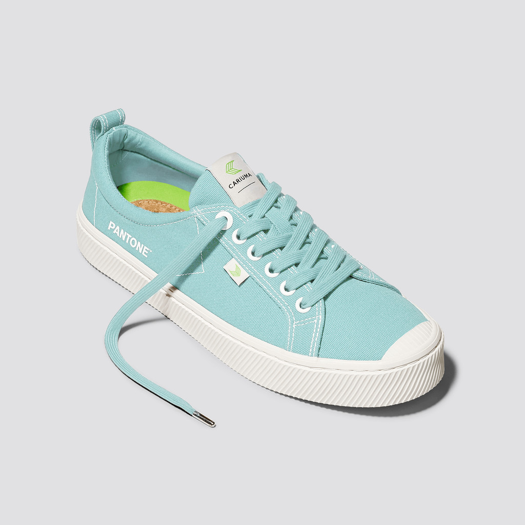 OCA LOW Cariuma Low Top Canvas Damskie Niebieskie | 675UYODIT