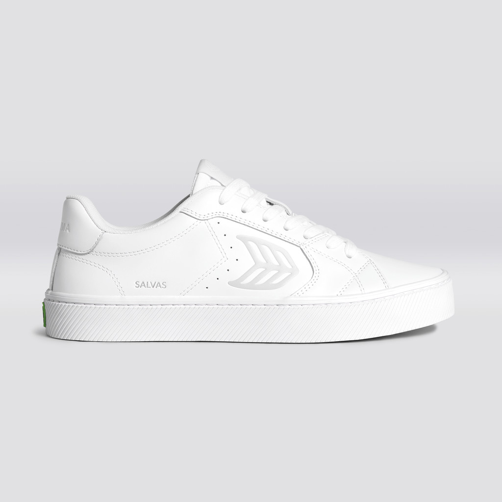 OCA LOW Cariuma Low Top Leather Vegan Męskie Białe | 051UFSCLM