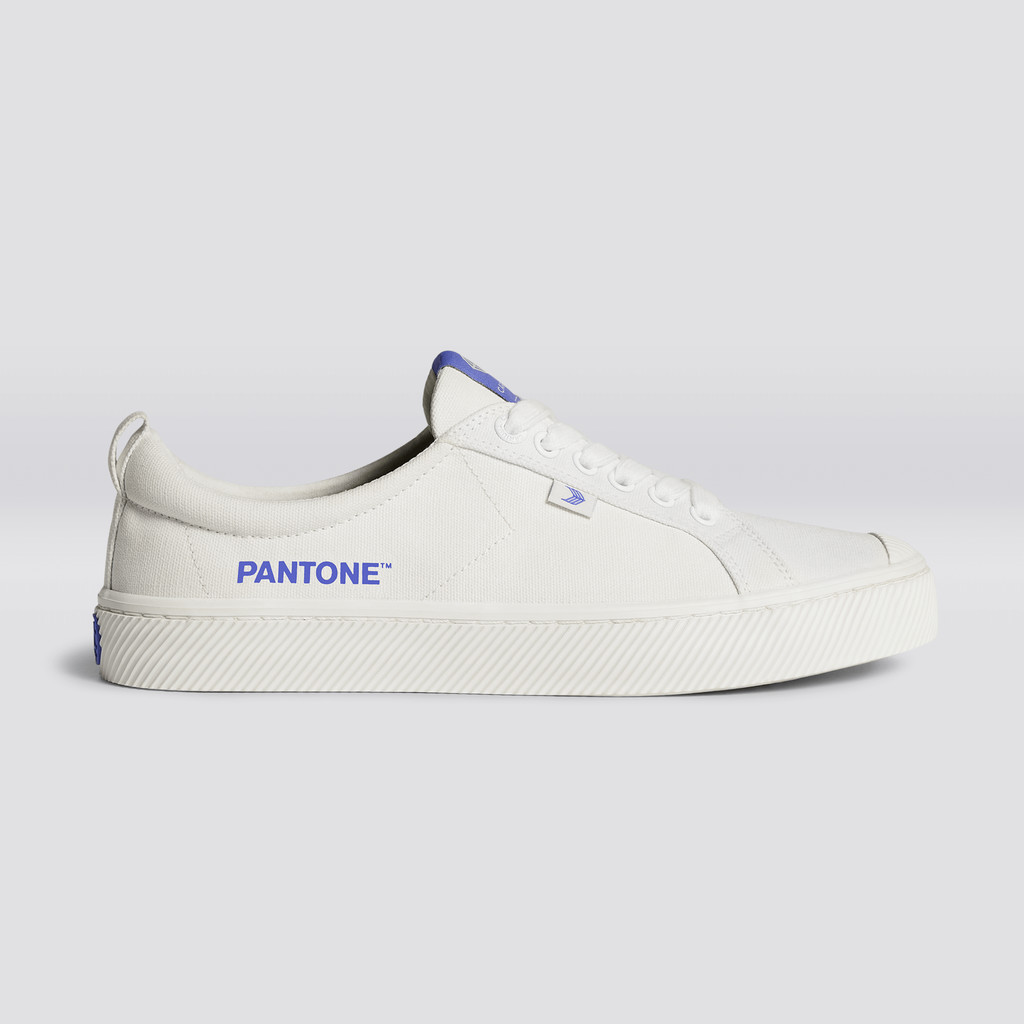 OCA LOW Cariuma Low Top Płócienne Wegański Damskie Off-White / Very Peri Canvas | 285PAYIOT