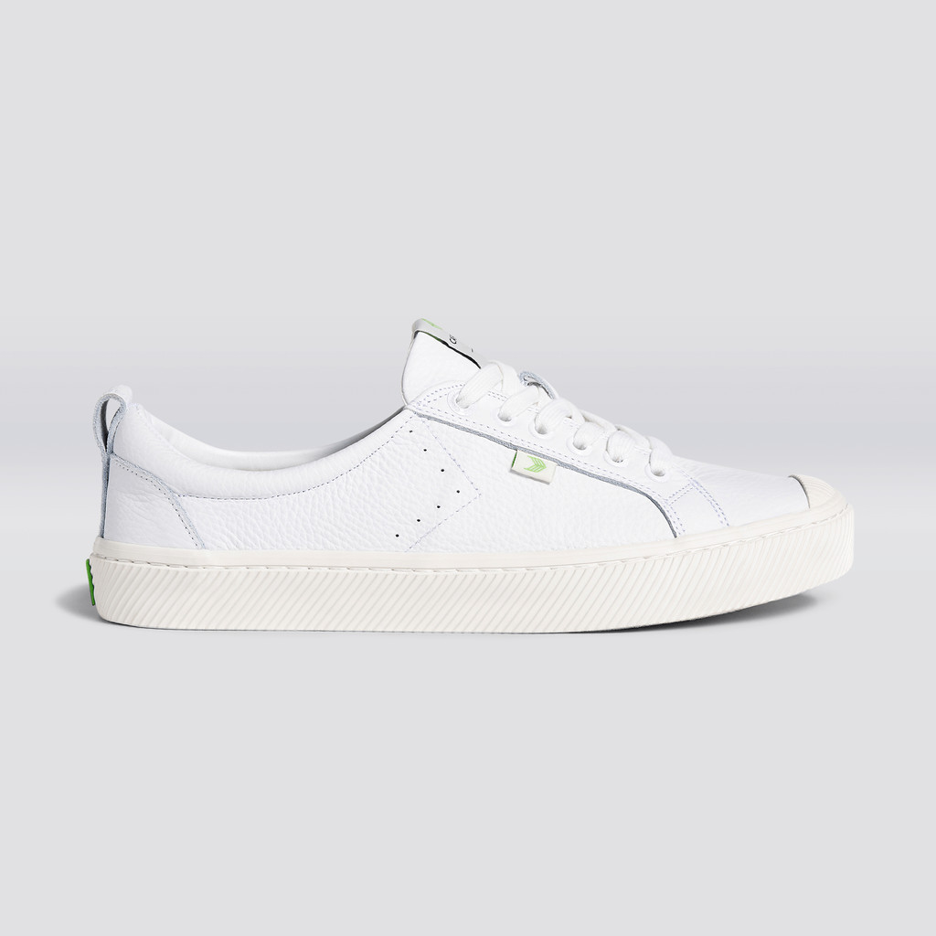 OCA LOW Cariuma Low Top Premium Leather Damskie Białe | 386HQWTDB