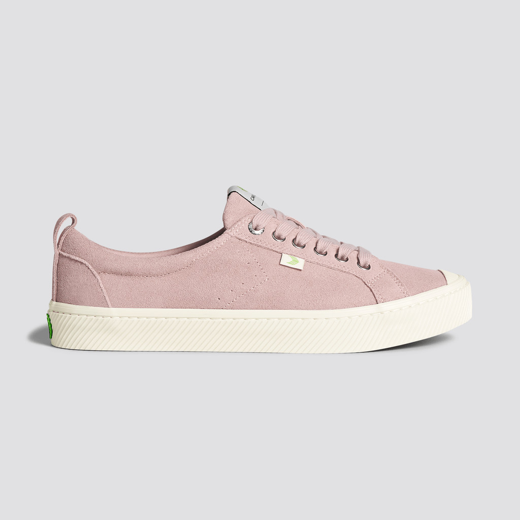 OCA LOW Cariuma Low Top Suede Damskie Różowe Czerwone | 735IKSVGU