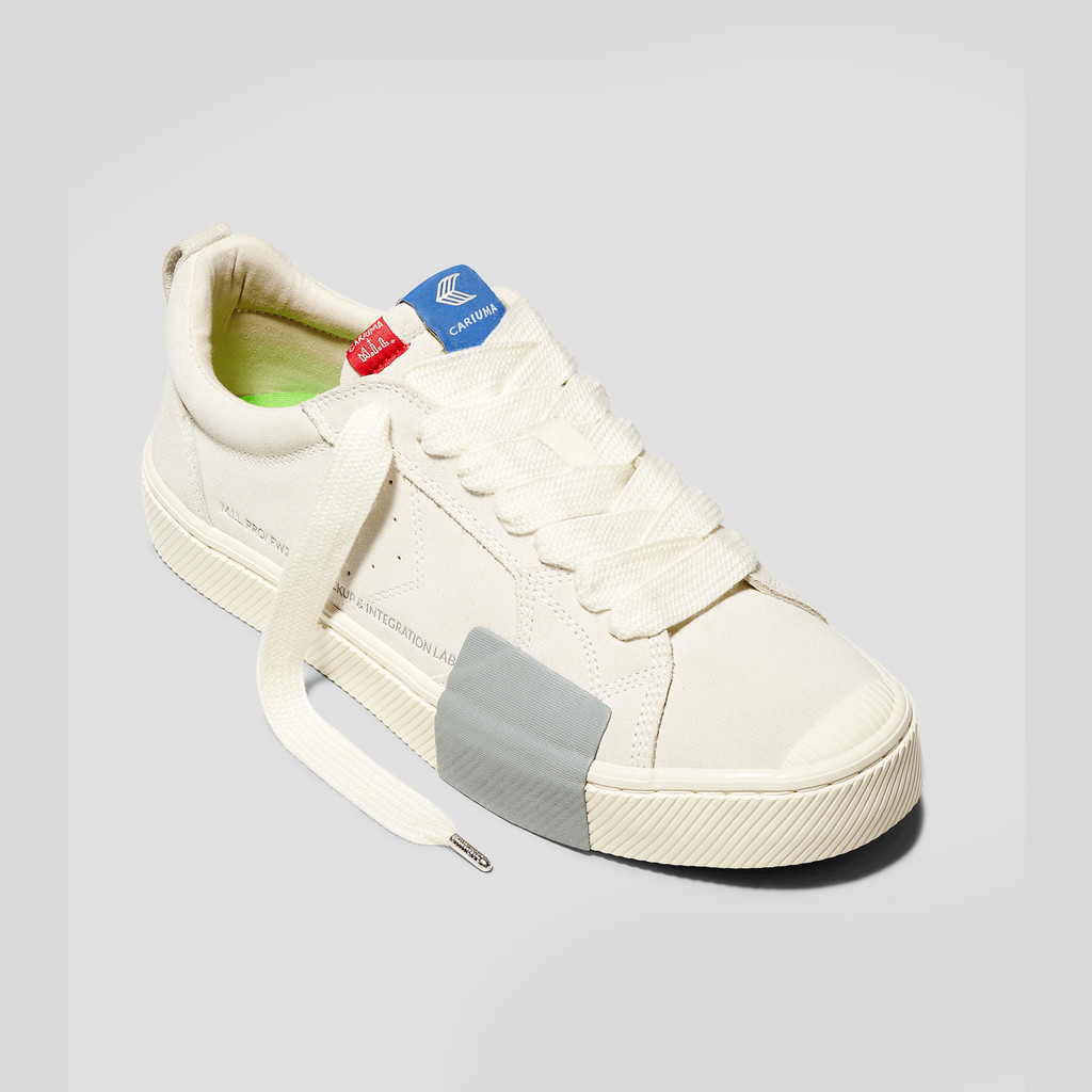 OCA LOW Cariuma Low Top Suede Damskie Off-White Vintage | 018JWRKOL