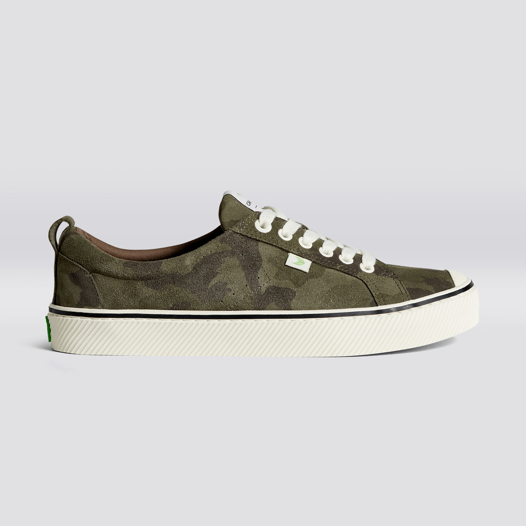 OCA LOW Cariuma Low Top Suede Damskie Camouflage | 085RKGOVN